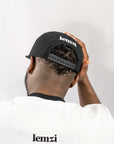 Unisex 5-panel Lemzi Snapback Adjustable Cotton Hat - Black & Limited Edition Lek.