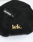 Unisex 5-panel Lemzi Snapback Adjustable Cotton Hat - Black & Limited Edition Lek.