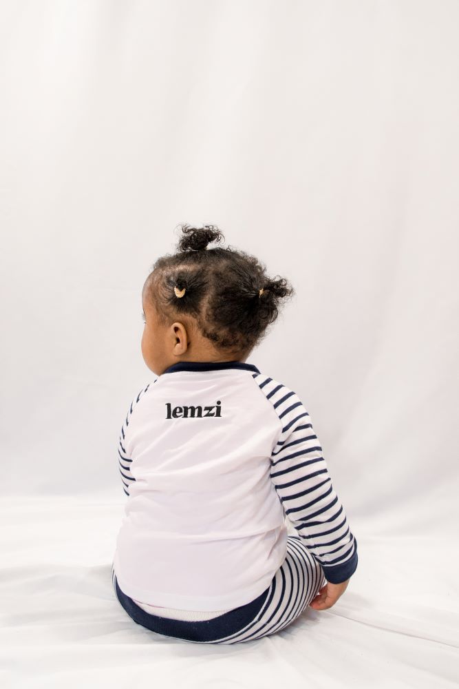 Kid’s Lemzi Cotton Stripped Pyjamas Set - 6-12mths