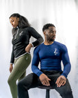 Men's TriDri Sport Long Sleeve Tight Fit Performance BASELAYER T-Shirt - Navy
