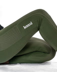 Women's Lemzi TriDri Performance SPORTS Recycled Polyester Compression Leggings - OLIVE