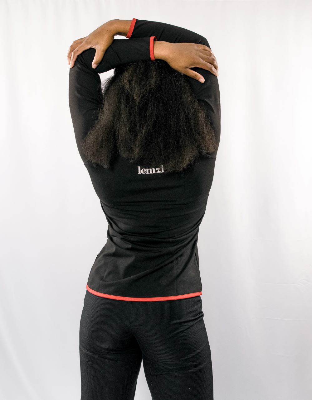 Women&#39;s SPORT Classic Fit Cool ½ Zip Sweatshirt - BLACK n RED