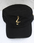 Unisex Adjustable Cotton Army Cap- Black or Grey & Limited Edition Gold Label