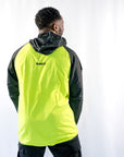 Unisex Treblelek Waterproof Lightweight Short Sportsuit Track Jacket - Yellow & Black