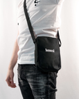 Men's Classic Lemzi Petit Piqué Vertical Zip Bag - BLACK OR GREY